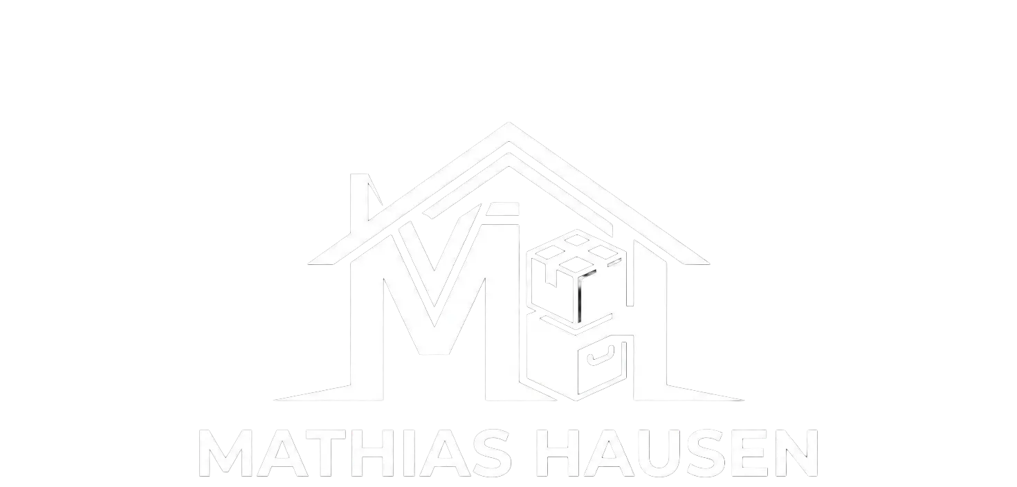 Logo von Mathias Hausen in Weiß